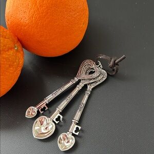 Brighton stainless steel miniature measuring spoons Pinch, Dash, Smidgen Vintage